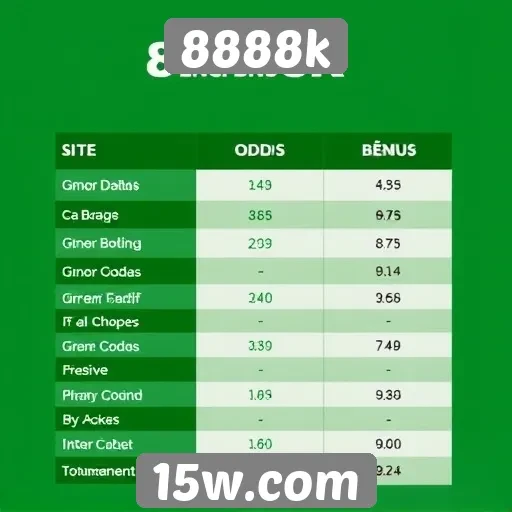 Comparativo entre 8888k e outros sites de apostas