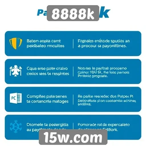 Métodos de pagamento aceitos no 8888k